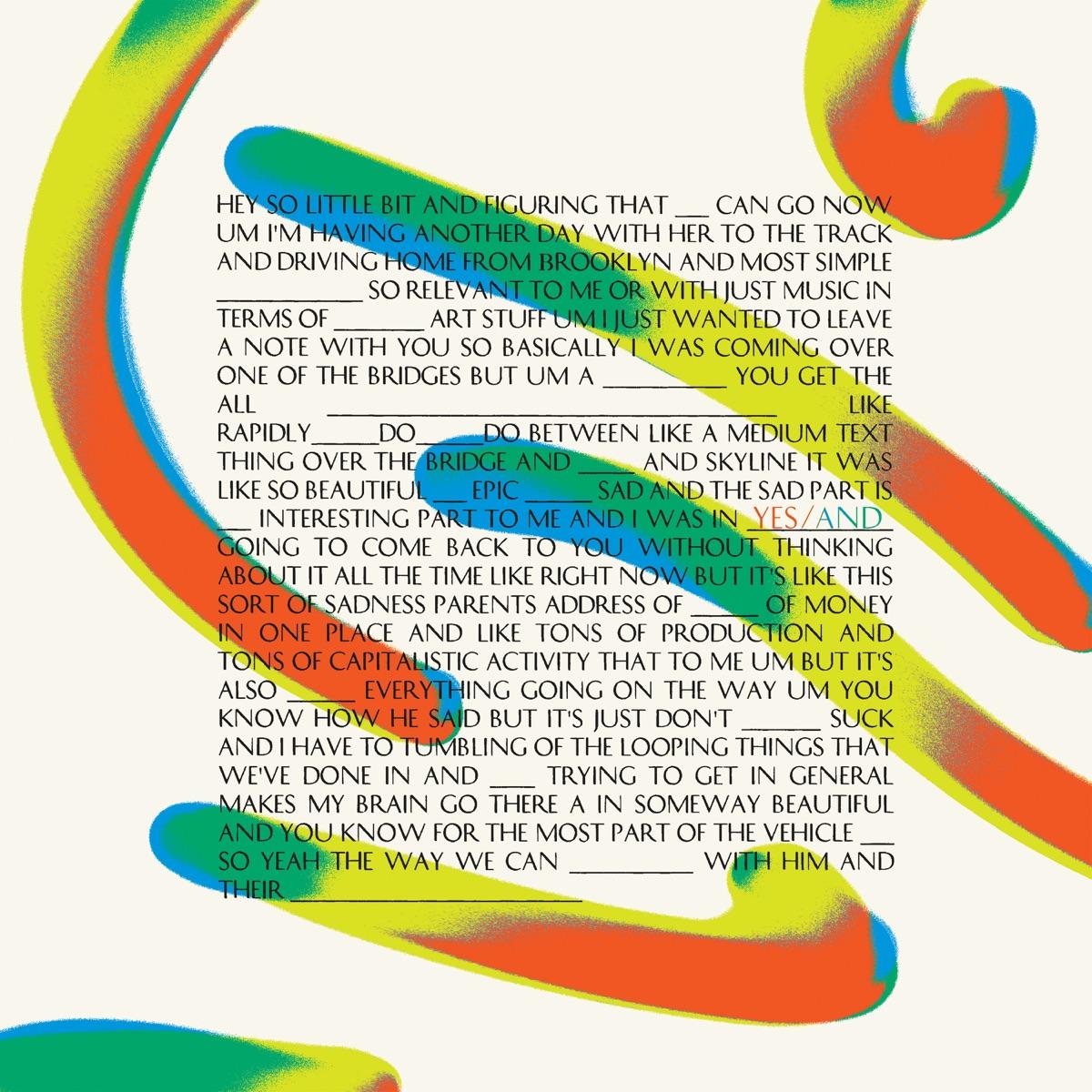 The artwork for the album yes/and by yes/and