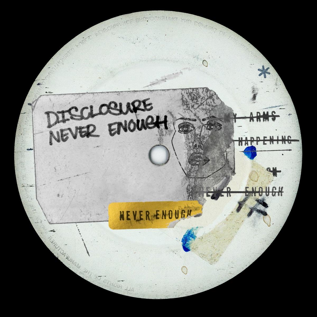 The artwork for the EP Never Enough by Disclosure