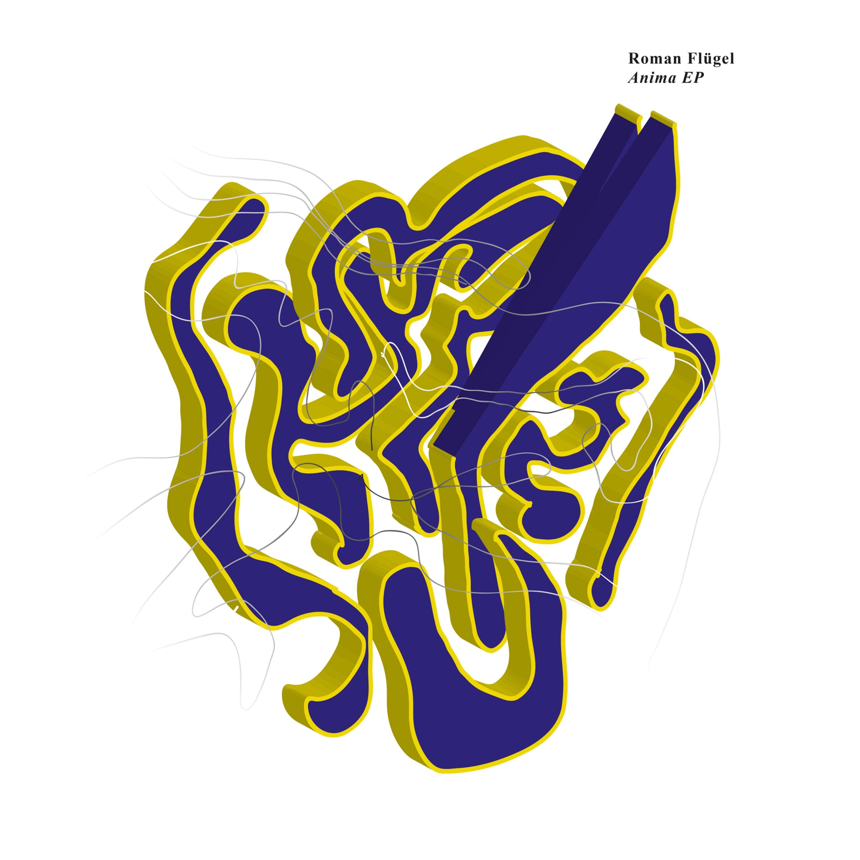 The artwork for the EP Anima by Roman Flügel