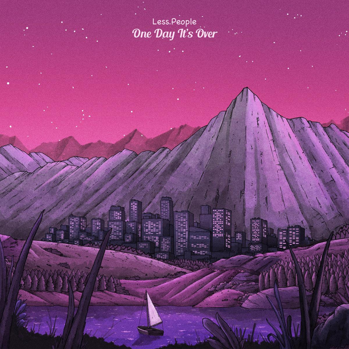 The artwork for the album One Day It's Over by less.people