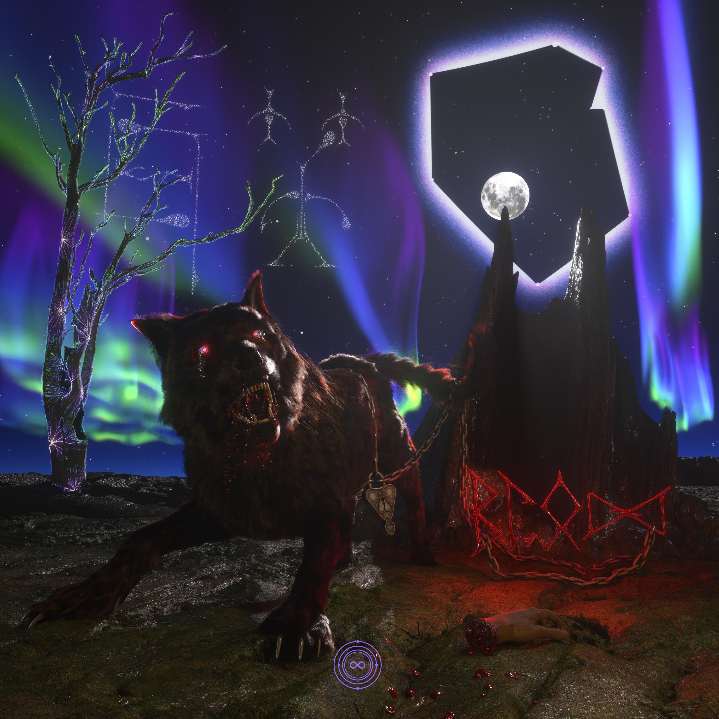 The artwork for the album Blood by Laughing Ears