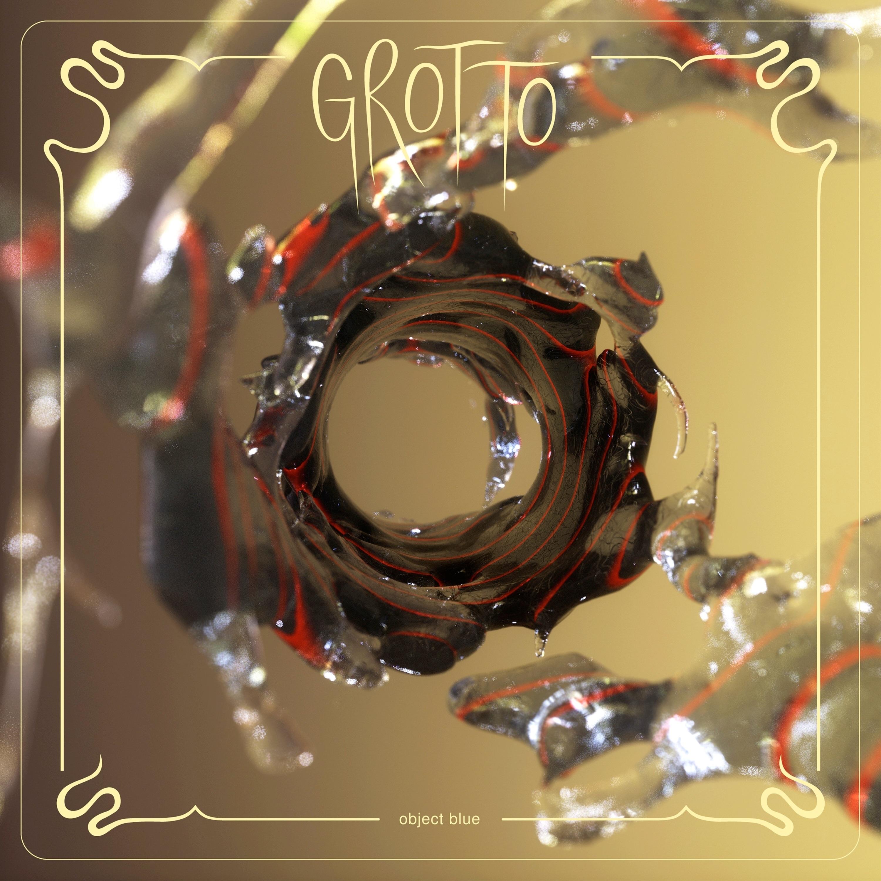 The artwork for the EP Grotto by object blue