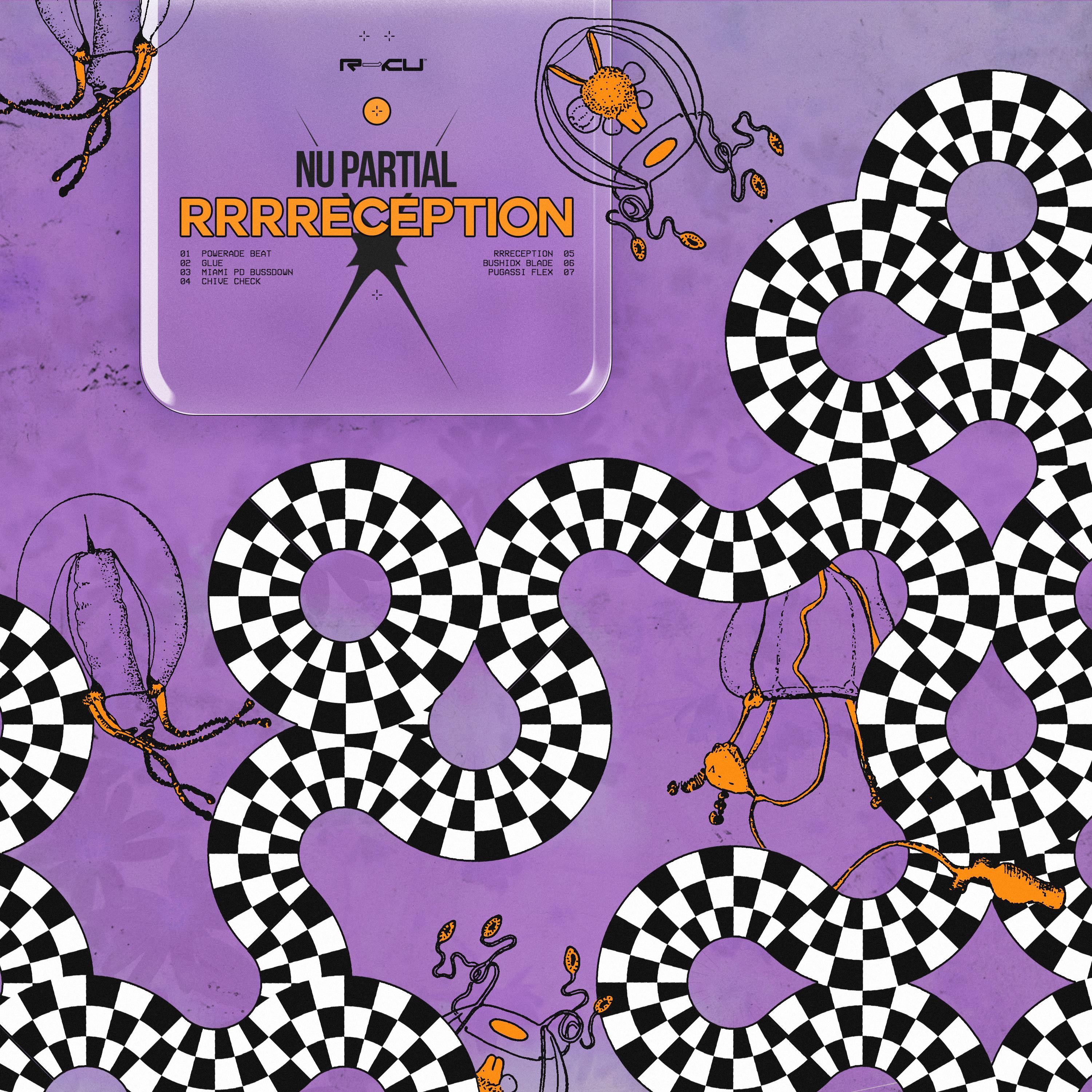 The artwork for the EP RRRRECEPTION by Nu Partial