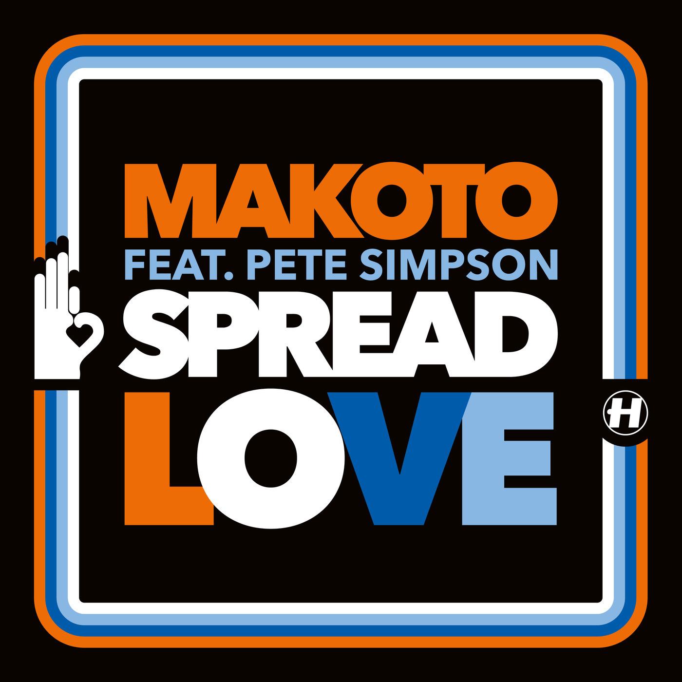 The artwork for the single Spread Love / Contact by Makoto