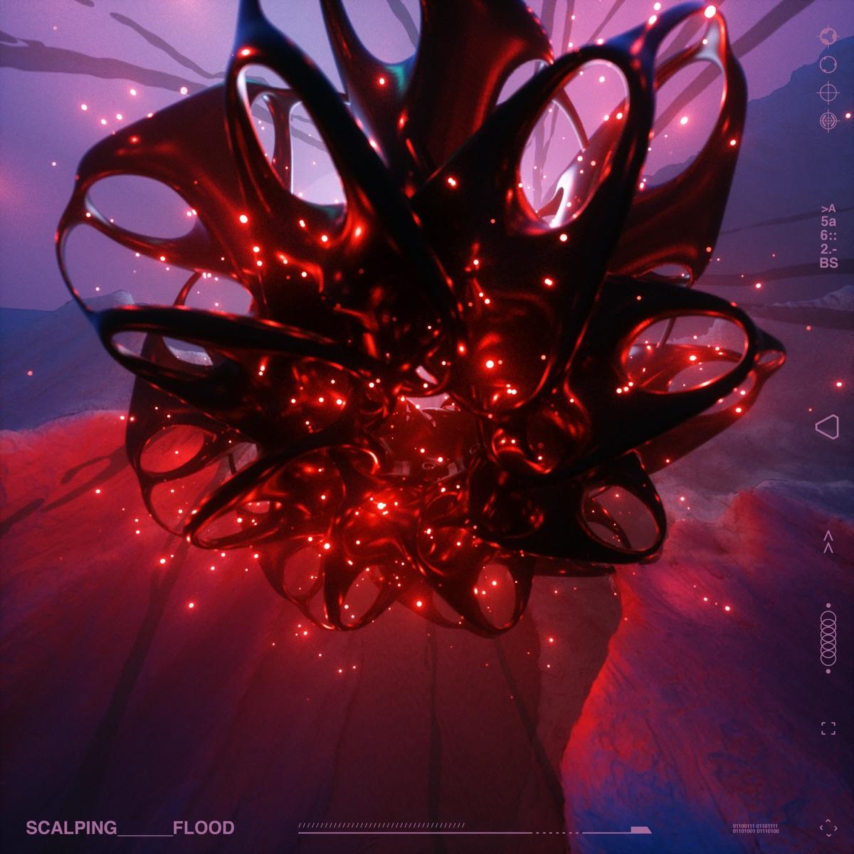 The artwork for the EP Flood by SCALPING