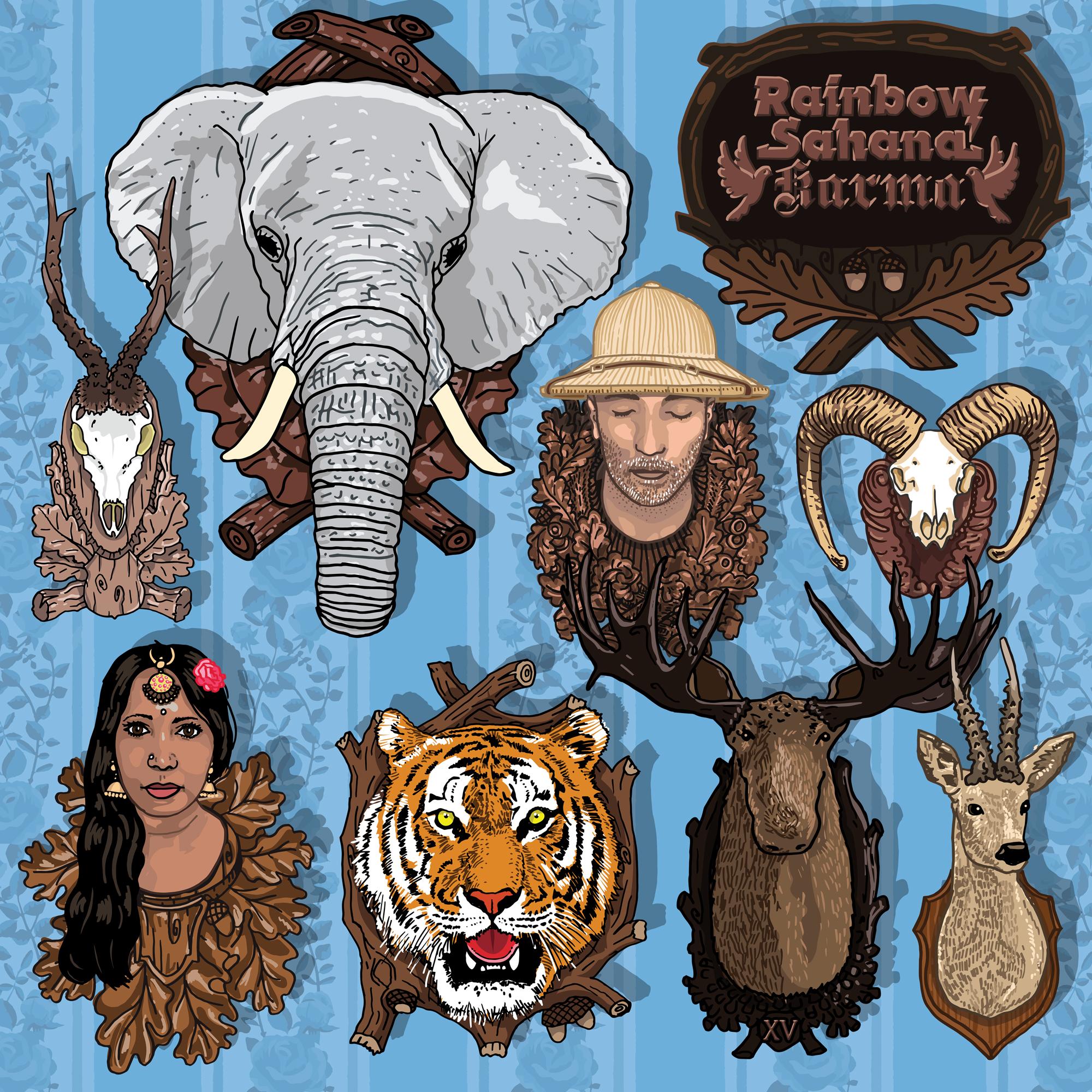 The artwork for the album Karma by Rainbow Sahana