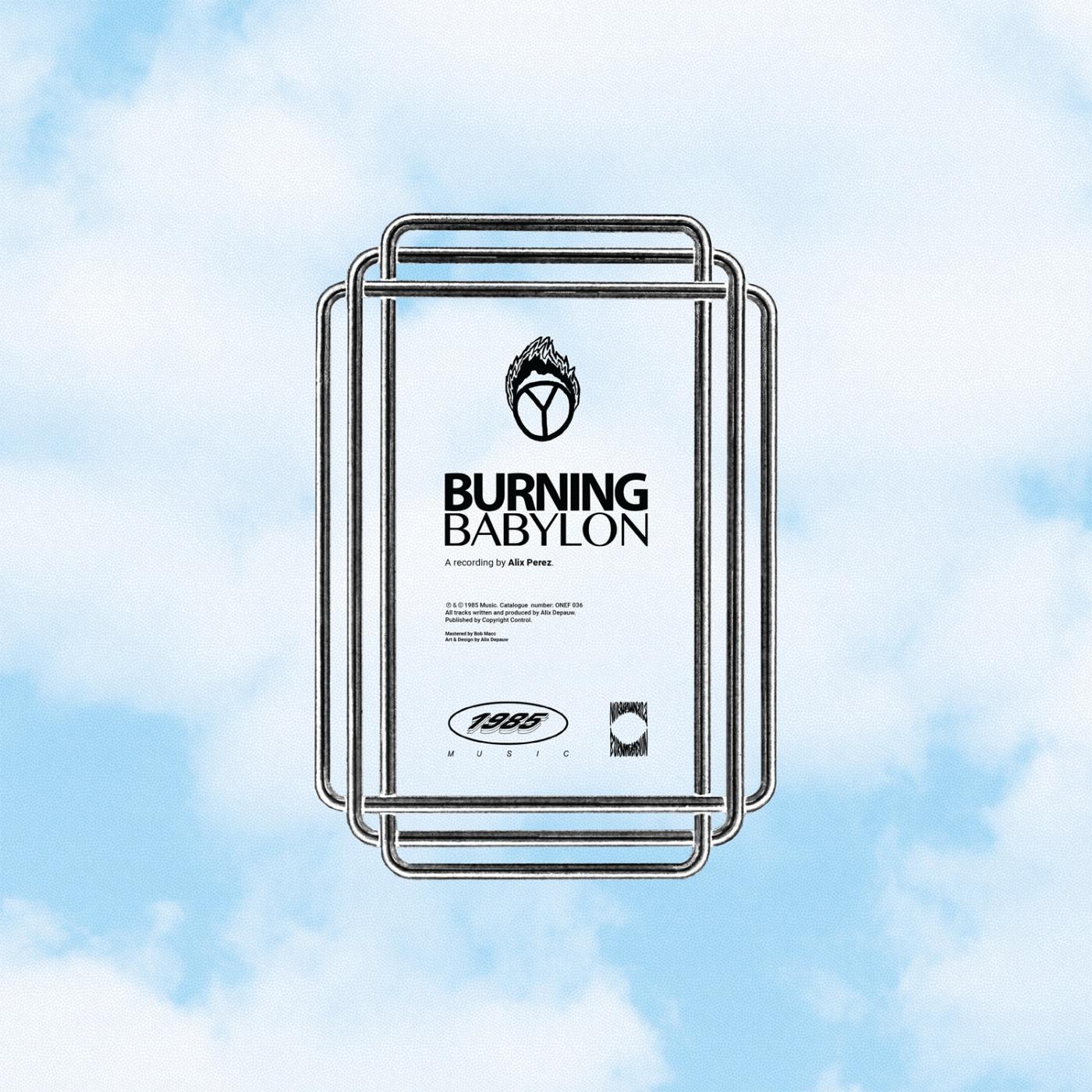 The artwork for the single Burning Babylon by Alix Perez