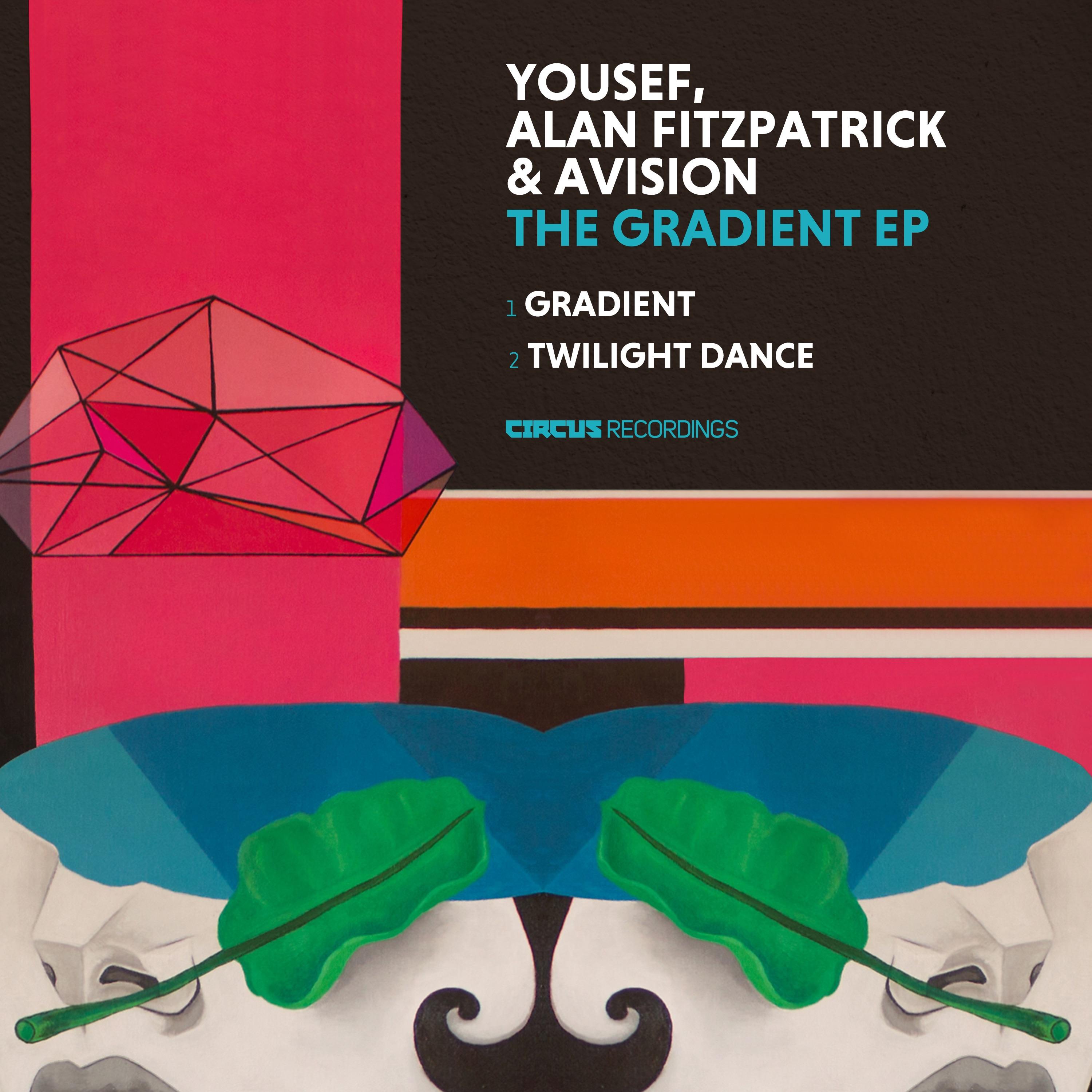 The artwork for the EP The Gradient by Yousef, Alan Fitzpatrick & Avision