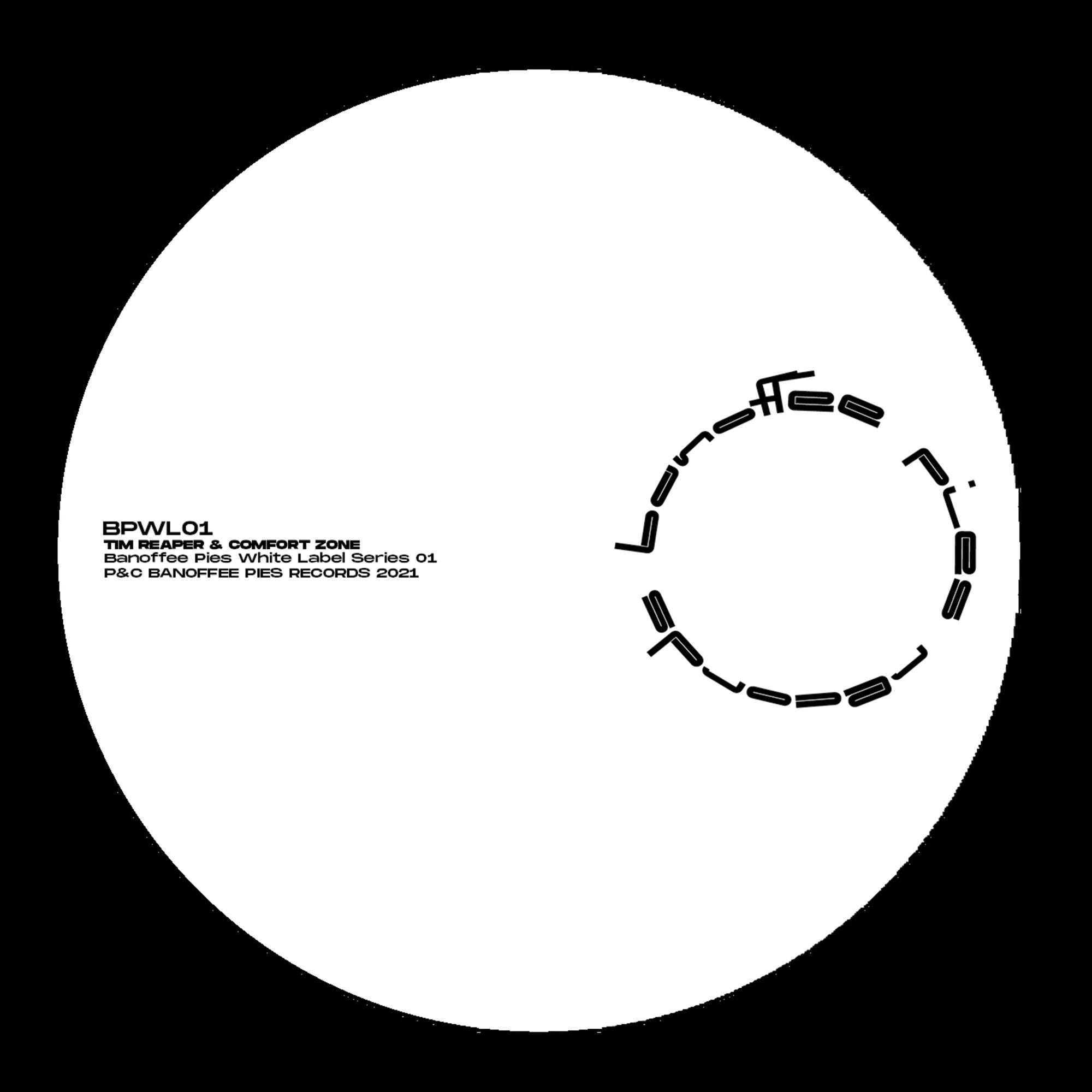 The artwork for the EP Banoffee Pies White Label Series 01 by Tim Reaper & Comfort Zone