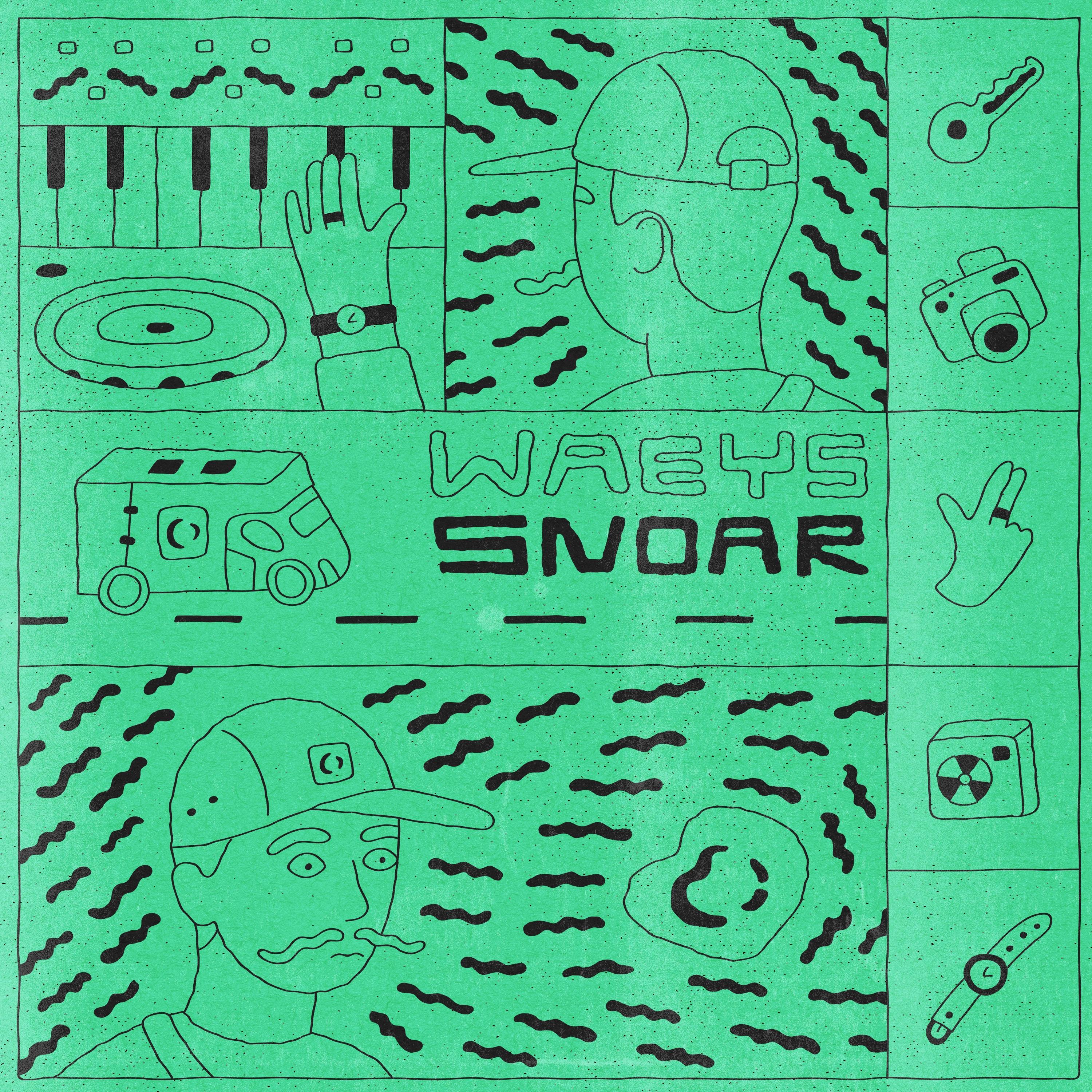 The artwork for the EP Snoar by Waeys
