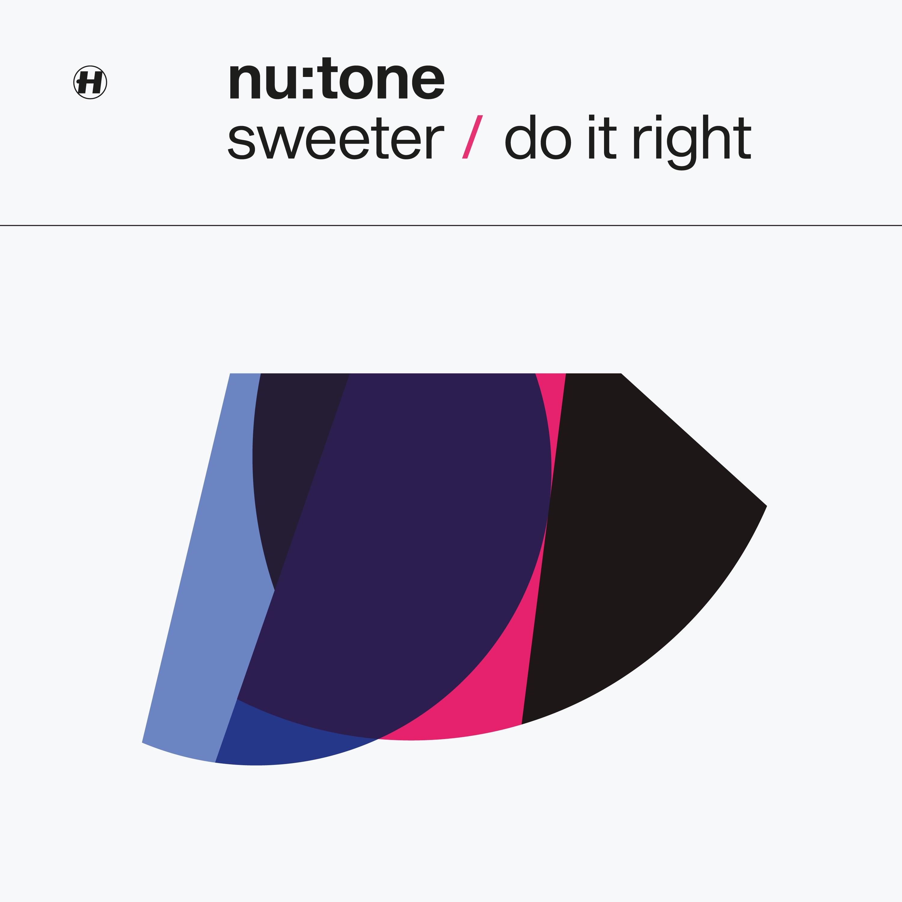 The artwork for the single Sweeter / Do It Right by Nu:Tone